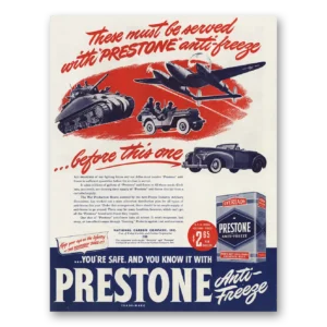 1944 Eveready Prestone Print Ad | Anti Freeze