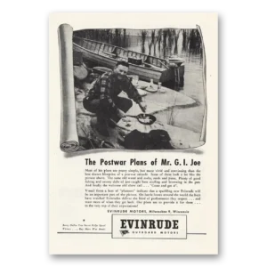 1944 Evinrude Print Ad | Gi Joe