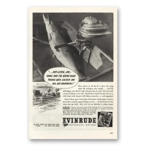 1944 Evinrude Print Ad | His Brothers