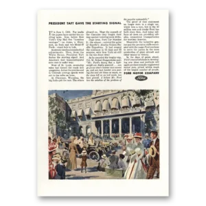 1944 Ford Motor Company Print Ad | President Taft