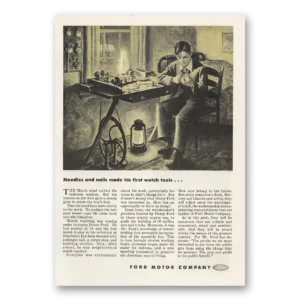 1944 Ford Motor Company Print Ad | Needles Nails
