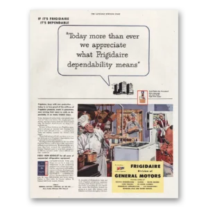 1944 Frigidaire Print Ad | More Than Ever
