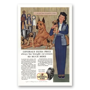 1944 General Tire Print Ad | Quality Is There