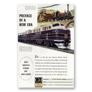 1944 GM Electro Motive Print Ad | Preface New Era