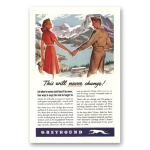 1944 Greyhound Print Ad | Never Change