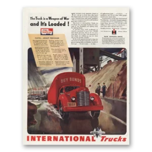 1944 International Trucks Print Ad | Weapon War