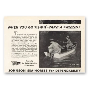 1944 Johnson Sea Horse Motors Print Ad | Go Fishin