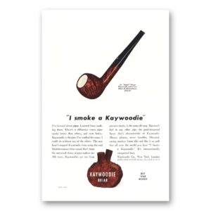 1944 Kaywoodie Pipes Print Ad | Smoke Kaywoodie