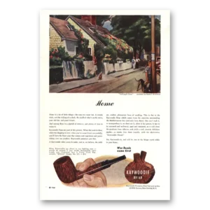 1944 Kaywoodie Pipes Print Ad | Talking It Over