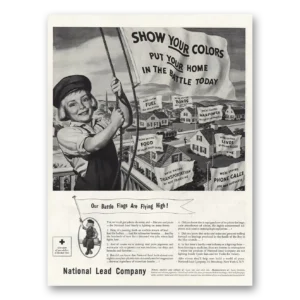 1944 National Lead Company Print Ad | Show Colors