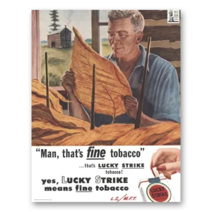 1944 Lucky Strike Cigarettes Print Ad | Fine Tobacco