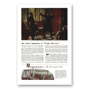 1944 Magnavox Radio Phonograph Print Ad | Stormy Beginning
