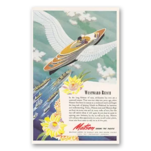 1944 Matson Line Print Ad | Westward Reach