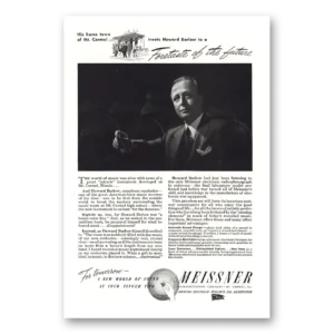 1944 Meissner Radio Phonograph Print Ad | Howard Barlow