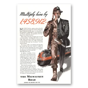 1944 Milwaukee Road Print Ad | Multiple Him