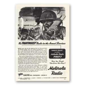 1944 Motorola Radio Print Ad | Fightingest