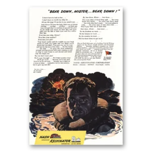 1944 Nash Kelvinator Print Ad | Bear Down