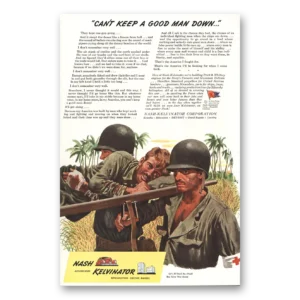1944 Nash Kelvinator Print Ad | Good Man Down