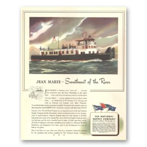1944 National Supply Print Ad | Sweetheart River
