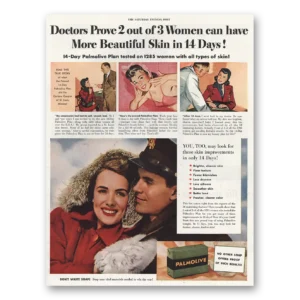 1944 Palmolive Print Ad | Doctors Prove