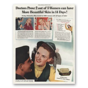 1944 Palmolive Soap Print Ad | Beautiful Skin