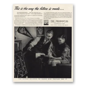 1944 Prudential Insurance Print Ad | Future Made