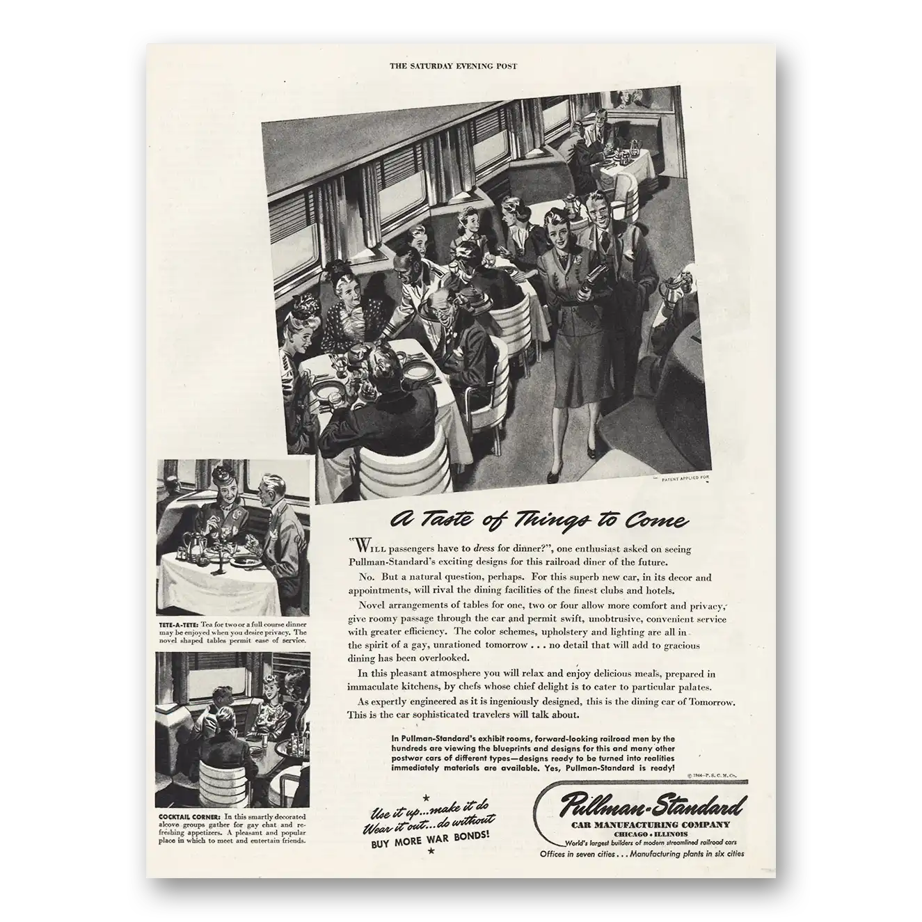 1944 Pullman Print Ad | Taste Things