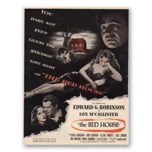 1944 Red House Movie Promo Print Ad | Edward G Robinson