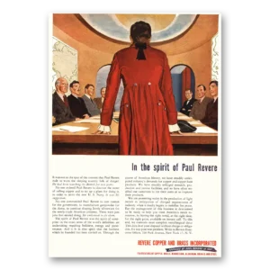 1944 Revere Copper + Brass Print Ad | Paul Revere