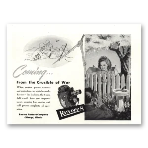 1944 Revere Camera Print Ad | Crucible War