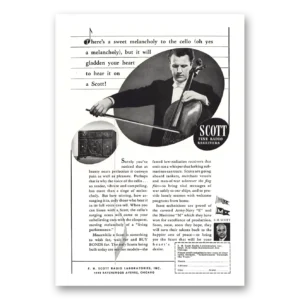 1944 Scott Radio Print Ad | Sweet Melancholy