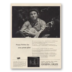 1944 Stromberg Carlson Print Ad | Private Perkins