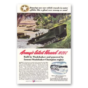 1944 Studebaker Print Ad | Champion Engine