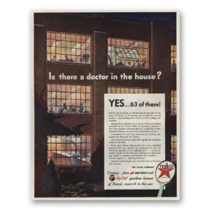 1944 Texaco Print Ad | Doctor In House