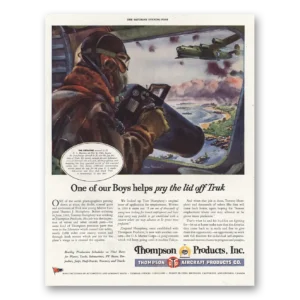 1944 Thompson Aircraft Products Print Ad | Pry Lid Off