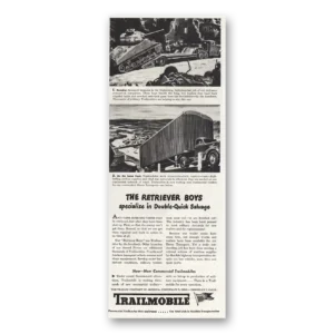 1944 Trailmobile Print Ad | Retriever Boys