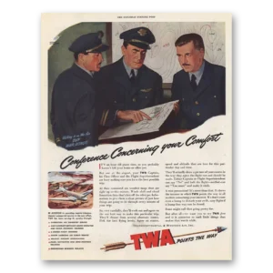 1944 TWA Print Ad | Conference