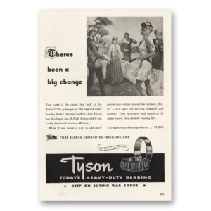 1944 Tyson Bearing Print Ad | Big Change