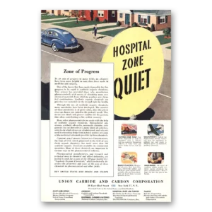 1944 Union Carbide Print Ad | Hospital Zone