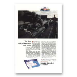 1944 Union Pacific Railroad Print Ad | Track Mind