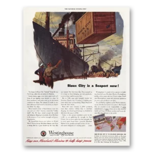 1944 Westinghouse Print Ad | Sioux City