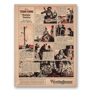 1944 Westinghouse Print Ad | Tom Tom Walkie Talkie