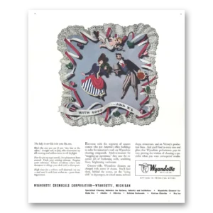 1944 Wyandotte Chemicals Print Ad | With Love