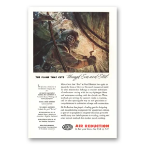 1945 Air Reduction Airco Print Ad | Flame Cuts