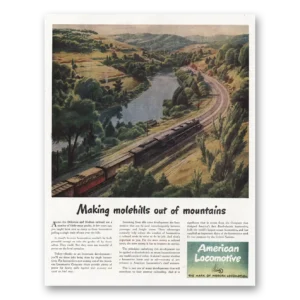 1945 American Locomotive Print Ad | Molehills
