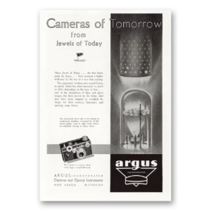 1945 Argus Camera Print Ad | Jewels Of Today