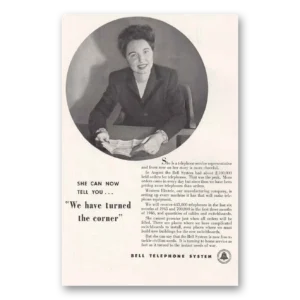 1945 Bell Telephone Print Ad | Turned Corner