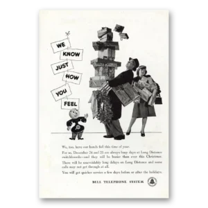 1945 Bell Telephone Print Ad | How You Feel