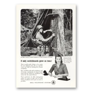 1945 Bell Telephone Print Ad | Only Switchboards
