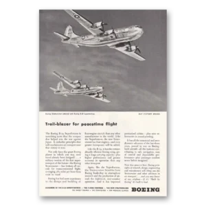 1945 Boeing Stratocruiser Print Ad | Trail Blazer